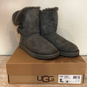 UGG Australia Women’s Grey Bailey Button Boots